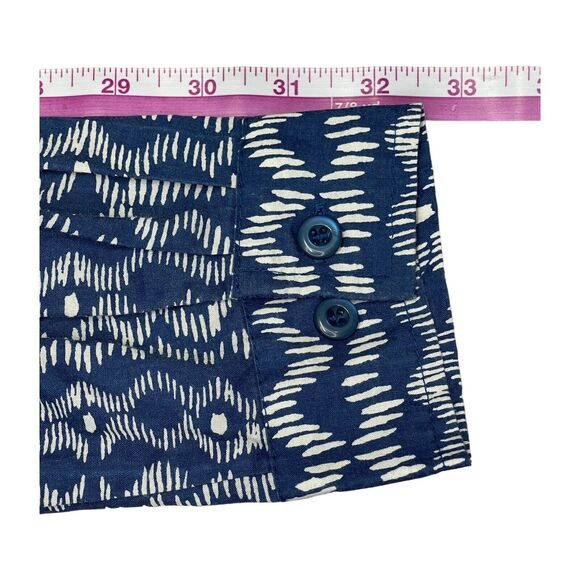 Roaman’s Button Up Long Sleeve Blue/White Comfortable Shirt Women’s Size Small - Picture 6 of 7